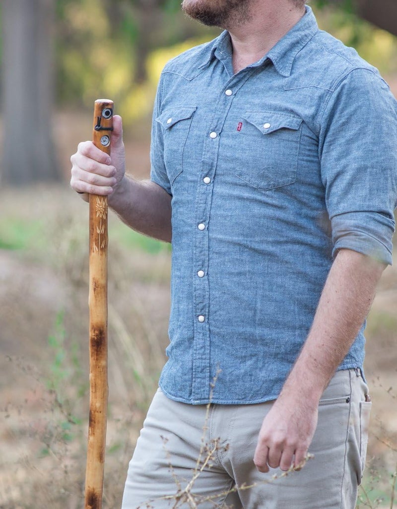 SE Natural Wood Walking Stick - ‎WS62 - Image 2
